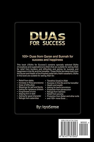 DUAs for Success: 100+ DUAs (prayers and supplications) from Quran and Hadith